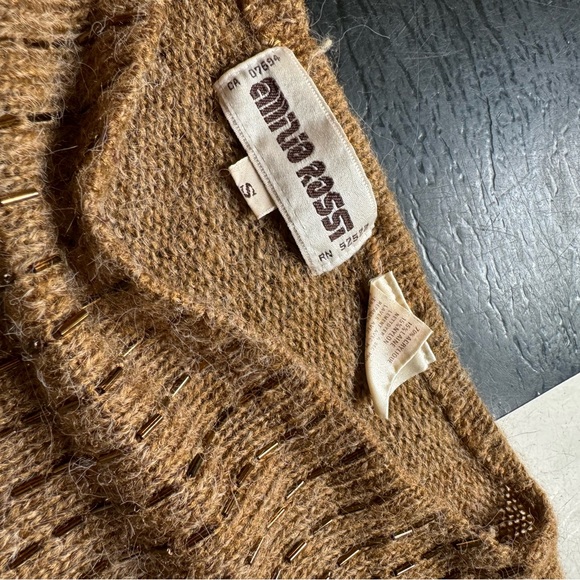 Vintage 80s blend sweater with beading - Picture 3 of 3